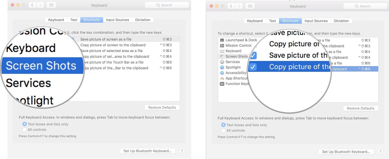 select area for screenshot mac